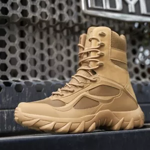 Boot Militär Herde Wüste Taktischer Kampf Arbeitsschutz Schuhe 8,9,5, Sand - Bild 1 von 10