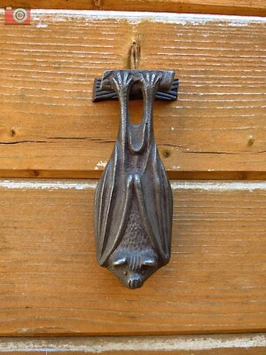 BAT THEME CAST METAL DOOR KNOCKER. Antique Vintage Style. Very Different! - Image 1 of 4