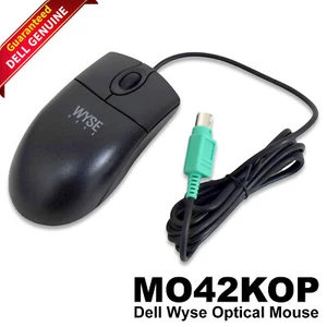 WYSE MO42KOP Black PS-2 Scroll Optical Mouse 770510-21L 85FHW - Picture 1 of 6