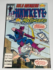 Solo Avengers Hawkeye and Mockingbird #1 Marvel Comics 1987 Bagged and Boarded - Picture 1 of 2