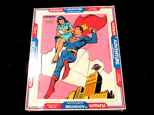 Vintage 1979 Superman and Lois Lane Children’s Playskool Wooden Jigsaw Puzzle