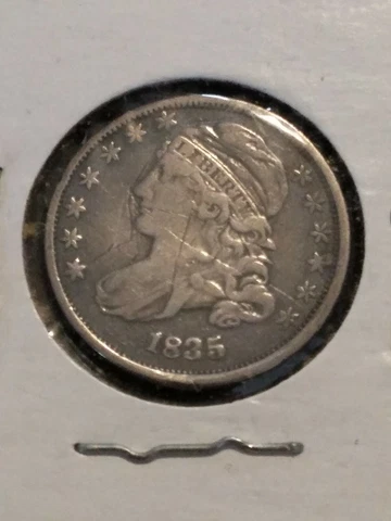 1835 CAPPED BUST DIME A-122 Cover