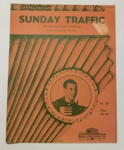 Sheet Music- Sunday Traffic for Accordion by Sanford Hertz VINTAGE 1942 RARE - Picture 1 of 4