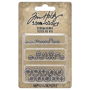 Tim Holtz Idea-ology Screw Heads-30 Pieces - Picture 1 of 1