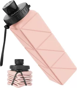 Collapsible Water Bottles, BPA-Free Leak-Proof Silicone Foldable Water Bottle - Picture 1 of 7