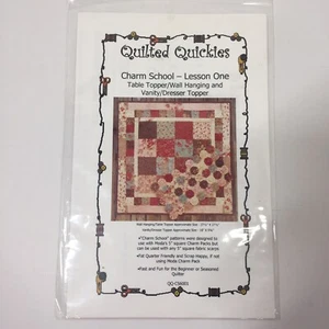 Quilted Quickies Charm School Lesson One Quilt Pattern 27" x 27" - Picture 1 of 3