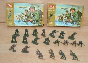 2 x Airfix Karton - 21 American Infantry Figuren - Scale 1:32 um 1975 - Picture 1 of 9
