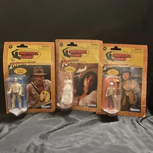 3 Adventures of Indiana Jones - Marion R. -Short R. Figures Kenner DAMAGED BOXES - Picture 1 of 12