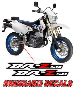 Red High Quality Swingarm Decals Fits Suzuki DRZ400SM All Years DRZ 400 SM 400SM - Foto 1 di 3