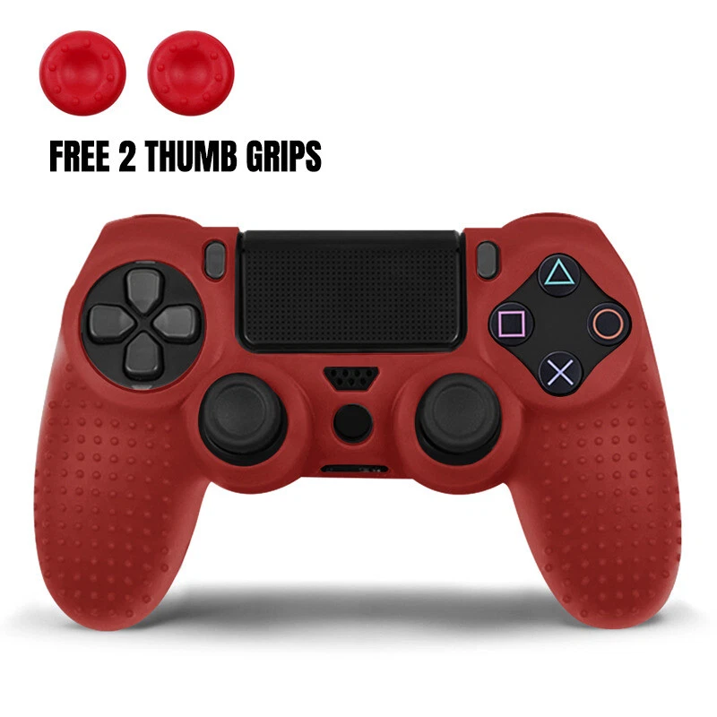 PS4 controller Soft Silicone Rubber Cover Shell with 2 Thumb Grip Caps - Image 1 of 1