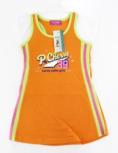 Vestido de verano de niña sin brazo algodón estampado naranja talla 98 - Imagen 1 de 3