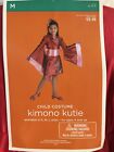 Kimono Kutie Girls Child Costume Set Asian Japan Medium 6-8 Halloween Geisha