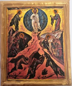 The Transfiguration of Jesus Christ Metamorphosis Tinos Greek Orthodox Icon - Picture 1 of 5