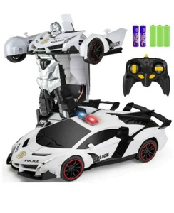ZENFOLT Transform Car Robot, Remote Control Car One Button Transforms into Robot - Picture 1 of 4