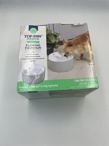 Top Paw Small Flowing Fountain Pet Water Dish Used With Box - Picture 1 of 4