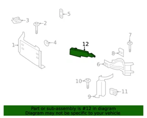 2017-2019 Ford F250-F350 Front Face Bar Reinforcement Right HC3Z-17C947-H - Picture 1 of 3