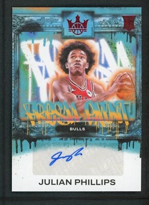 2023-24 JULIAN PHILLIPS 61/99 AUTO PANINI COURT KINGS ROOKIE RC AUTOGRAPHS - Image 1 of 2