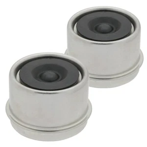 Set Of 2 Trailer Axle Dust Cap Cup Grease Covers boat Camper Utility 1.98" TWARE - Foto 1 di 1