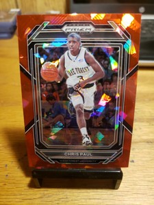 2023 Prizm Draft Picks Red Cracked Ice Chris Paul