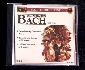 JOHANN SEBASTIAN BACH BEST OF THE CLASSICS CD MADACY MUSIC GROUP - Imagen 1 de 2