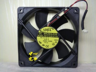1pcs ADDA AD1212LB-A71GL 12cm 120*120* 25mm DC 12V 0.24A 2pin cooler fan - Image 1 of 3