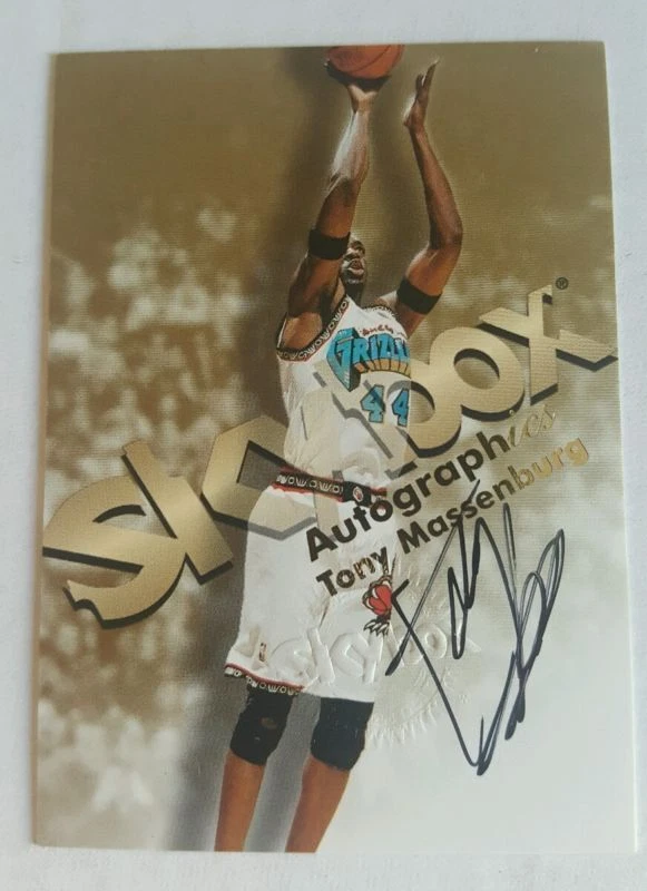 1998-99 Skybox Autographics Tony Massenburg Grizzlies Auto (ref 20459) - Image 1 of 1