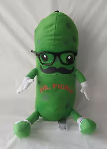 Mr. Pickle w/ Mustache Glasses Tennis Shoes Plush Stuffed Animal Toy Fiesta 15 ” - Picture 1 of 7