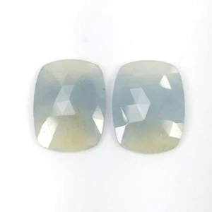 16.70cts MULTI SAPPHIRE Bi-color Gemstone Rose Cut Cushion Shape 17*13mm Pair - Picture 1 of 4