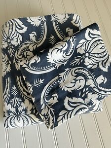French Country Flannel Sheet SET Blue White Floral Portugal 3 Pieces Twin Bed