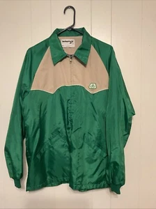 Vintage Swingster Pioneer Seed Corn Jacket Size L Farm Chore Lined Windbreaker - Picture 1 of 6