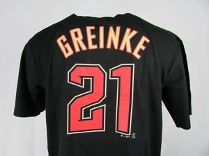 Arizona Diamondbacks #21 Zack Greinke Men's Cross Stitch Style Jersey Tee MLB - Picture 1 of 7