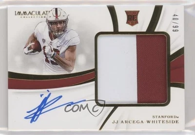 2019 Panini Immaculate Collegiate /99 JJ Arcega-Whiteside #111 RPA Patch Auto RC - Image 1 of 2