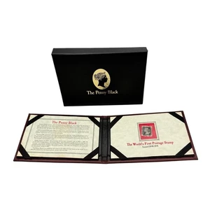 Gran Bretagna GB UK "Primo francobollo del mondo - The Penny Black" scatola di presentazione TD - Foto 1 di 5