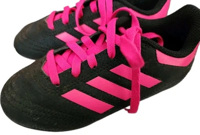 Adidas Niñas Botines de Fútbol Negro/Rosa Cordones Talla 10K Niño 10 Zapatos Foto 1 de 4