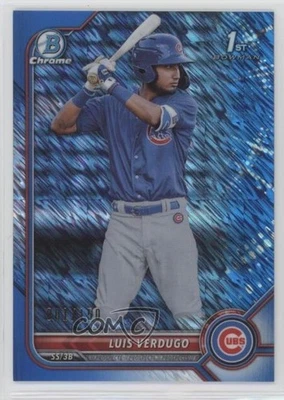 2022 Bowman Chrome Prospects Blue Shimmer Refractor /150 Luis Verdugo #BCP-147 - Image 1 of 2