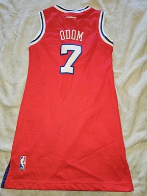 Camiseta Reebok Lamar Odom LA Clippers Juvenil Pequeña 8 NBA Baloncesto Niños Roja Rara Foto 1 de 4
