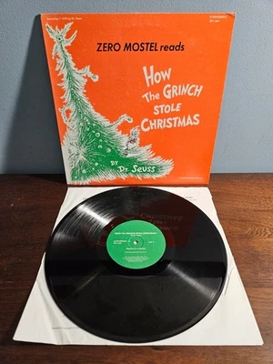 ZERO MOSTEL reads How The Grinch Stole Christmas LP 12" Vinyl VG - 1975 - Image 1 of 2