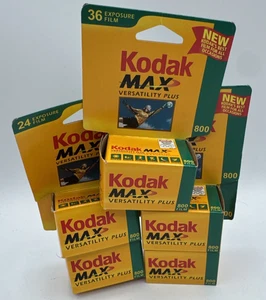 VTG Kodak Max 800 Versatility Plus 35MM Color Print Film 5 Rolls 132 Exposures - Picture 1 of 5