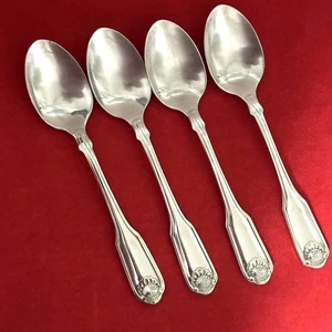 4er Set Oneida CLASSIC SHELL Teelöffel Edelstahl glänzend Geige Würfelmarke - Bild 1 von 5