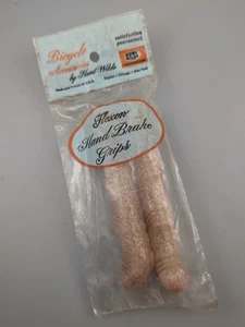 Cubiertas de palanca de freno de bicicleta Schwinn NOS SILVER GLITTER en paquete - Imagen 1 de 2