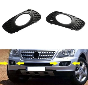 1 Pair L + R Front Bumper Fog Lamp Cover for Mercedes ML63 AMG ML320 ML350- - Picture 1 of 4