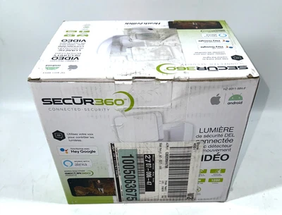 Secur360 Wi-Fi Connected White Wired Motion Activated LED Flood Light 1200 Lum - Image 1 of 4