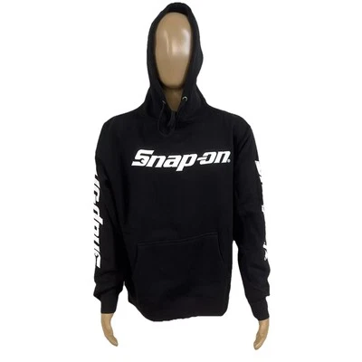 Sudadera con capucha pulóver negra con licencia Snap On para adultos Foto 1 de 4