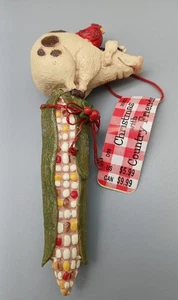CHRISTMAS WITH COUNTRY FRIENDS   Cardinal Bird On Pig On Ear Of Corn... - Picture 1 of 6