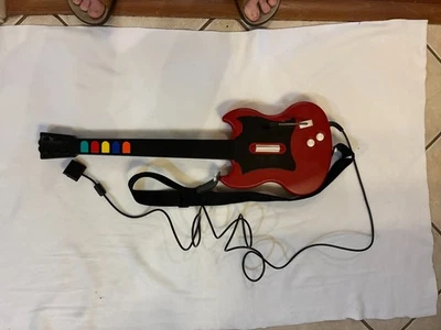 Guitar Hero Gibson SG Red Octane Wired Controller Playstation 2 PS2 Untested  - Image 1 of 4