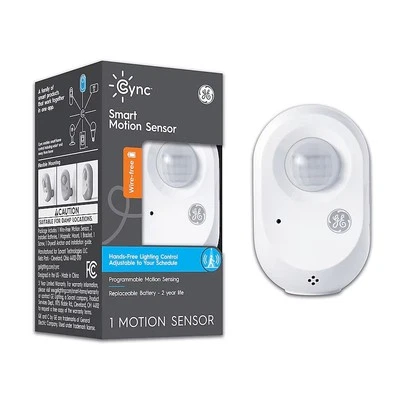 GE CYNC Wire-Free Smart Motion Sensor Bluetooth Controls GE Smart Light Bulbs - Image 1 of 4