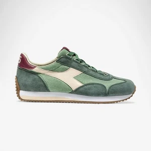 Scarpe Diadora Heritage Equipe H Canvas SW Sneaker Unisex Verde Argilite PE25 - Imagen 1 de 8
