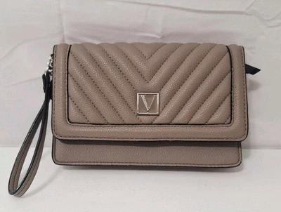 Victoria’s Secret Wristlet Wallet Victoria Tech Quilted Clutch Card Holder Gray - Image 1 of 4