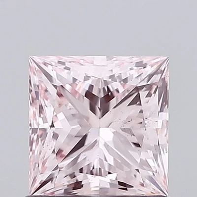 Princess 1.02 Carat Fancy Intense Pink VS2 CVD IGI-Certified lab grown diamond - Image 1 of 3