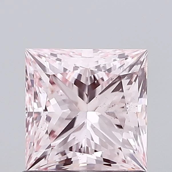 Princess 1.02 Carat Fancy Intense Pink VS2 CVD IGI-Certified lab grown diamond - Image 1 of 3